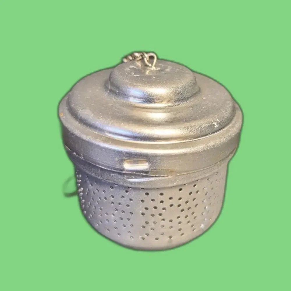 Tea Ball Loose Tea Infuser‎ Anitque Alluminum 2